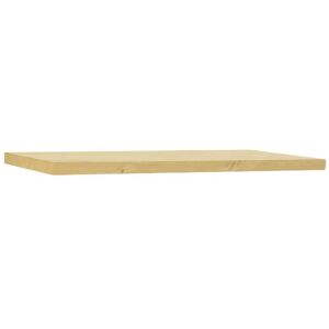 Decowood Estantería de madera maciza flotante acabado olivo 200x3,2cm