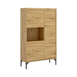 Dmora Aparador efecto madera roble nudo 166x43 cm