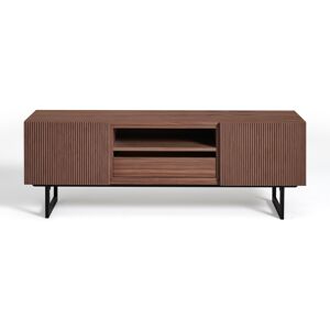 Gontier Mueble tv nogal 2 puertas 1 cajón