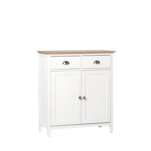 Klast Home Mueble auxiliar de madera blanco 85 x 95 cm