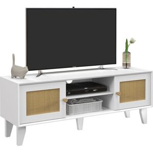 Homcom Mueble de tv color blanco 120 x 35 x 46 cm