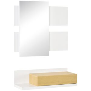 Homcom Muebles de pasillo color blanco 75 x 4 x 70 cm