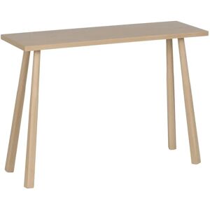 LOLAhome Consola mesa beige de madera de 106x35x75 cm