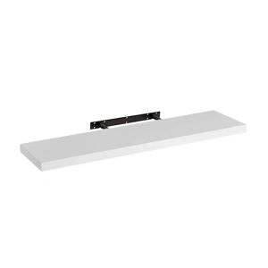 LOLAhome Estante de pared flotante blanco de 100x23 cm