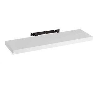 LOLAhome Estante de pared flotante blanco de 80x23 cm