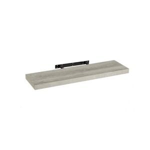 LOLAhome Estante de pared flotante gris de 80x23 cm