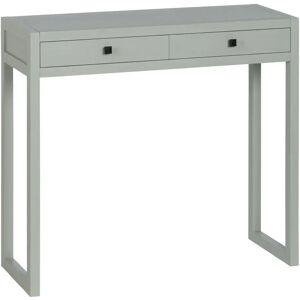 LOLAhome Consola con 2 cajones gris de madera de 90x30x81 cm