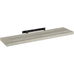 LOLAhome Estante de pared flotante gris de 100x23 cm