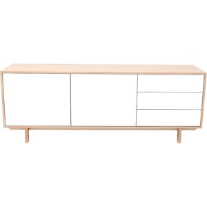 Miliboo Aparador nórdico madera y blanco 195cm SID