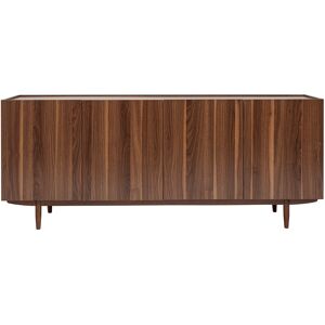 Miliboo Aparador vintage con 4 puertas de madera oscura 180 cm SANAA