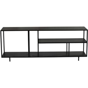 Miliboo Estantería baja moderna en metal negro L160 cm KARL