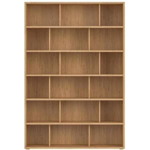 Miliboo Librería de diseño acabado roble 140 cm EPURE