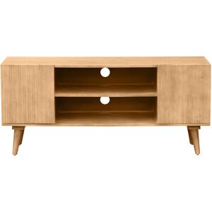 Miliboo Mueble TV de madera maciza de mango 135 cm RUBIA