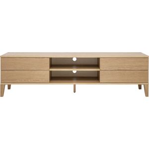 Miliboo Mueble TV nórdico de madera clara 180 cm FREDDY