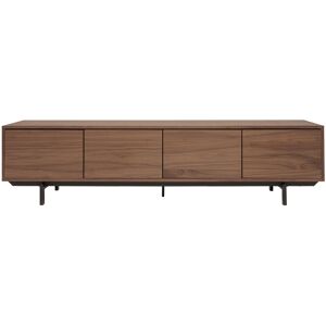 Miliboo Mueble TV vintage de nogal y metal 200 cm MANNY