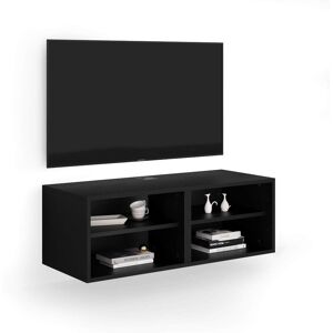 Mobili Fiver Mueble TV suspendido X, color madera negra