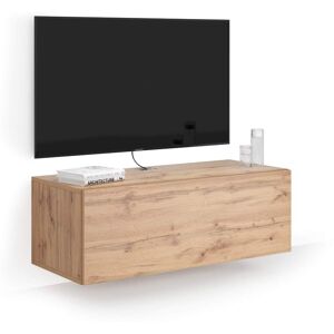 Mobili Fiver Mueble TV suspendido Easy con cajón, color madera rústica