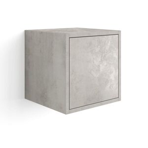 Mobili Fiver Unidad de pared Iacopo 36 con puerta abatible, color cemento gris