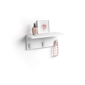 Mobili Fiver Perchero de pared Rachele, 40 cm, color Blanco mate