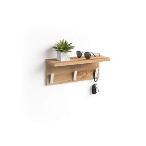 Mobili Fiver Perchero de pared Rachele, 40 cm, color Madera rústica