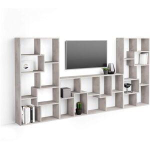 Mobili Fiver Mueble de TV Iacopo, color Cemento gris