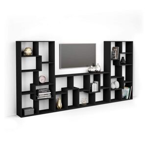 Mobili Fiver Mueble de TV Iacopo, color Madera negra