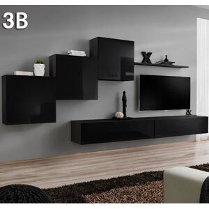 Conjunto de muebles Berit 3B negro (3,3m)