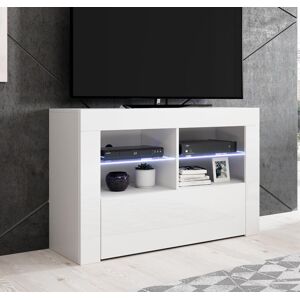 Mueble TV modelo Lilian (100x65cm) color blanco con LED
