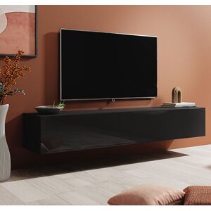 Mueble TV modelo Berit 180x30 en color negro