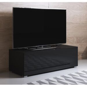 Mueble TV modelo Luke H1 (100x32cm) color negro con patas estándar