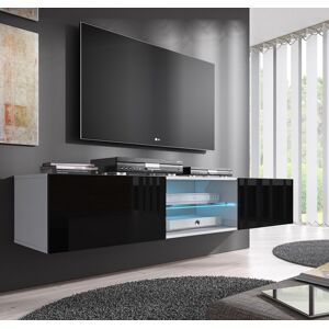 Mueble TV modelo Tibi (160 cm) en color blanco y negro