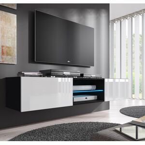Mueble TV modelo Tibi (160 cm) en color negro y blanco