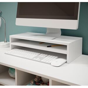 Soporte para monitor Adelis XXL en color blanco brillo 53x13cm