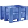 kaiserkraft Caja para palets, capacidad 670 l, azul