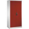 C+P Armario universal ACURADO, A x P 930 x 600 mm, gris luminoso / rojo vivo