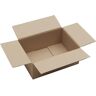 kaiserkraft Cajas plegables de cartón corrugado, FEFCO 0201, ondulado doble, UE 50 unid., dimensiones interiores 375 x 275 x 150 mm