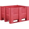 kaiserkraft Caja para palets, capacidad 610 l, rojo