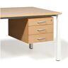 kaiserkraft Armario inferior para Desk Duo, A x P 428 x 600 mm, haya