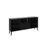 Calicosy Mueble de tv 1 cajón 5 baldas negro  - l153,5 cm