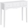 Homcom Mueble mesa recibidor color blanco 100 x 32 x 85cm