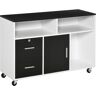 Homcom Mueble archivador color negro 100 x 35 x 65 cm