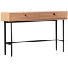 Klast Home Recibidor de madera y metal natural 120 x 76 cm