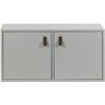 vtwonen Mueble con 2 puertas cerradas en metal gris