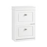 SoBuy Zapatero con 2 puertas mdf blanco