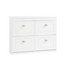 SoBuy Zapatero con 4 puertas mdf blanco