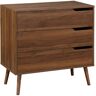 sweeek Commode décor bois de noyer, 3 tiroirs