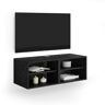 Mobili Fiver Mueble TV suspendido X, color cemento negro