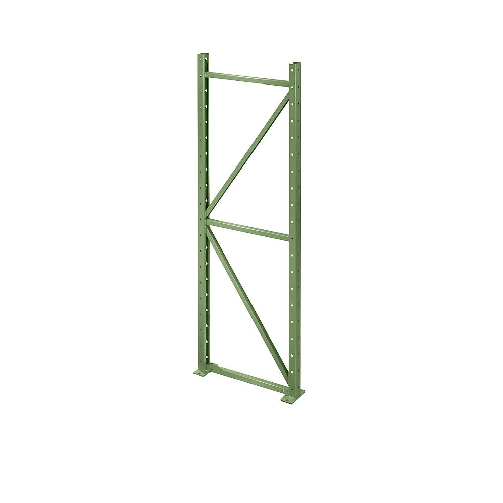 LISTA Marco soporte, profundidad 860 mm, altura 2500 mm, verde reseda