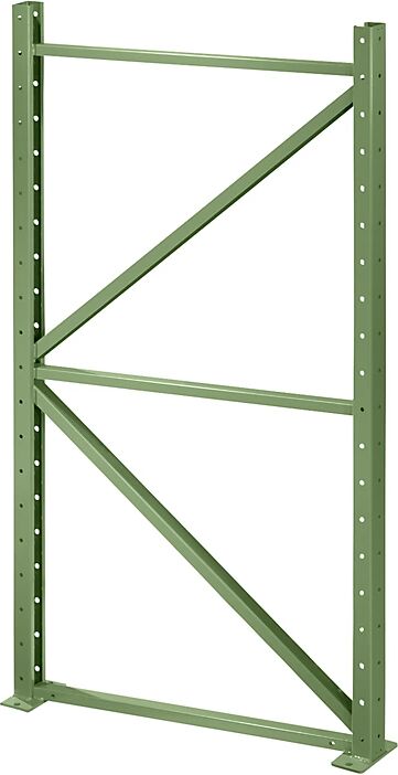 LISTA Marco soporte, profundidad 1260 mm, altura 2000 mm, verde reseda