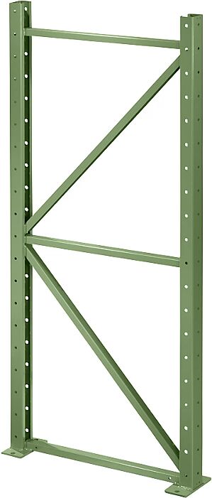 LISTA Marco soporte, profundidad 1260 mm, altura 2500 mm, verde reseda